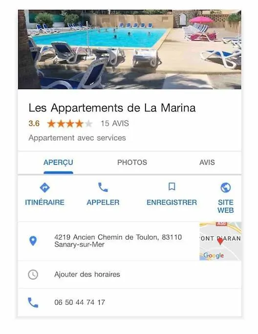Les Appartements de La Marina Sanary-sur-Mer